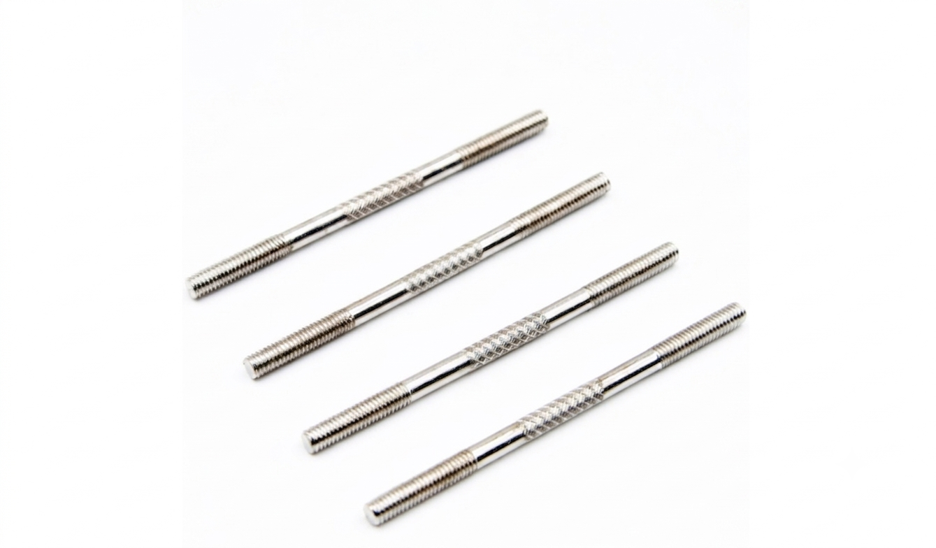 M3X2.5XL60mm Stainless Steel Tight Adjustable Push Rod Sets (Pack of 4)