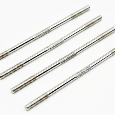 M3X2.5XL80mm Stainless Steel Tight Adjustable Push Rod Sets (Pack of 4)