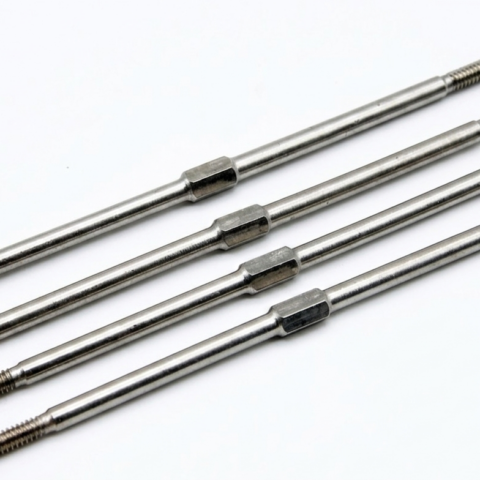 Ф3×M3 XL102mm Aluminium Adjustable Push Rod Sets (Pack of 4)