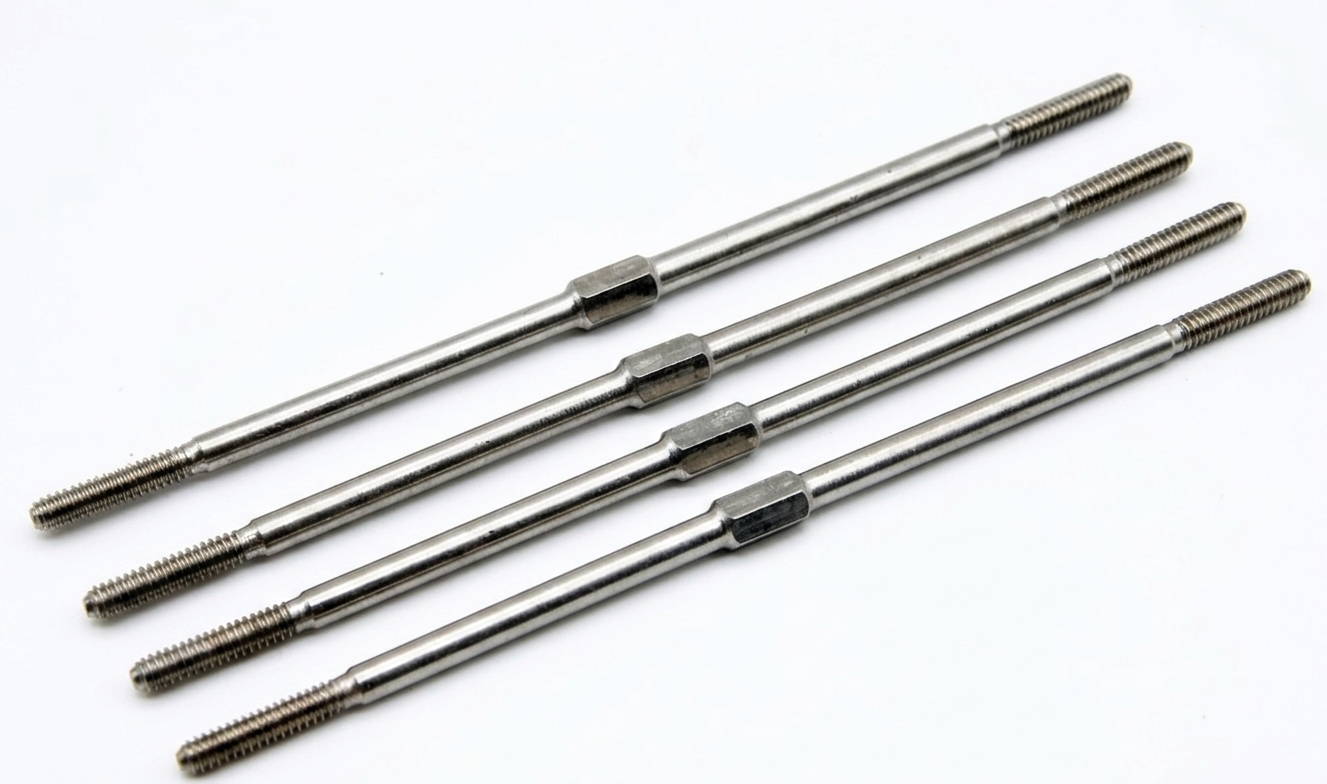 Ф3×M3 XL102mm Aluminium Adjustable Push Rod Sets (Pack of 4)